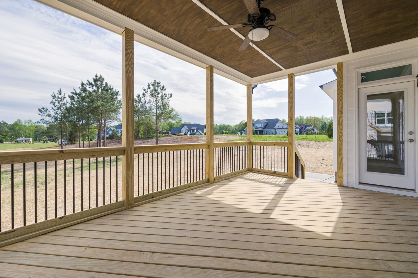 Screened porch with pressure-treated wood decking — AMV Construction, Charlotte NC